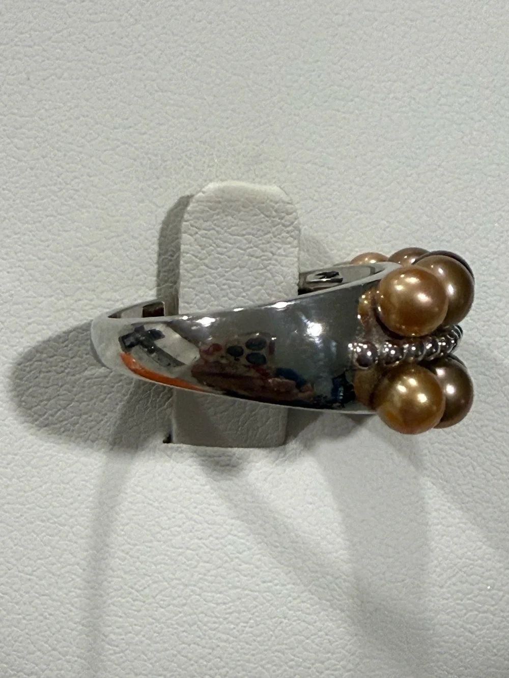 Honora Cultured Freshwater shades of brown pearl ring